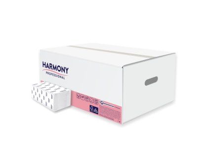 Harmony skladané utěrky 2vrstvy 100%celuloze,3000ks