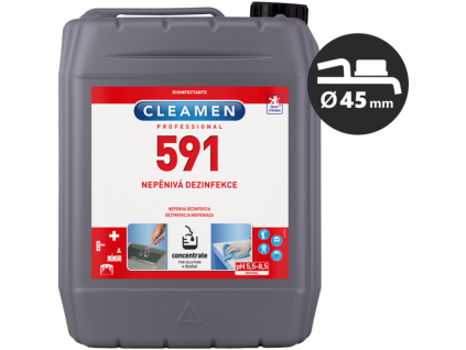 cleamen 591 nepěnivá dezinfekce 5l