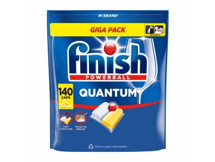 Lesklý obal Finish Quantum 140 kapslí